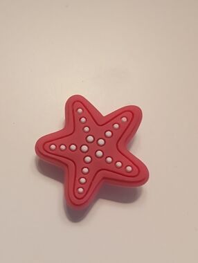 Red Starfish Shoe Charm